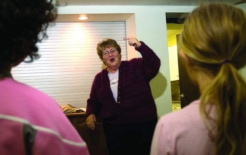 Adele Hand, conductor of the group, directed the many youth practicing new gospel music the group will sing. The Nith Valley Singers, a local group of vocalists, were open for registration to new members last week.  Tim Murphy, Independent staff 